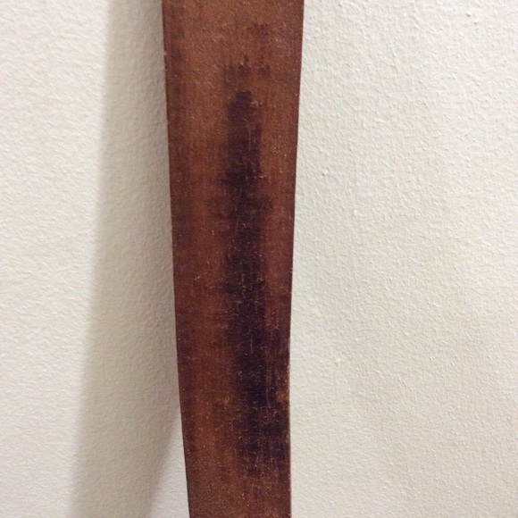 Vintage tooled leather belt with eagles - Picture 11 of 13